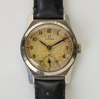 Stainless Steel, OMEGA Hand-wound Wristwatch, circa 1935