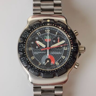 Stainless Steel, TAG Heuer Formula 1 Chronograph Quartz Wristwatch, circa 1990's