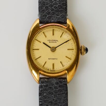 18ct Yellow Gold, Universal Gen&egrave;ve Ladies Automatic Wristwatch, circa 1960's