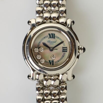 Stainless Steel, Chopard Happy Sport Quartz Wristwatch, circa 1990's - 2000's