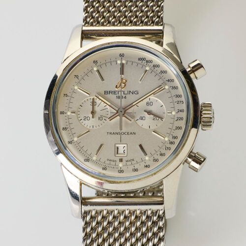 Stainless Steel, Breitling Transocean 38 Chronograph Wristwatch, circa 2013-2018
