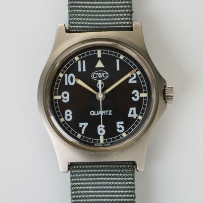 Stainless Steel, CWC G10 British Armed Forces Standard Issue Quartz Wristwatch, circa 1980's -1990's