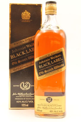 (1) Johnnie Walker Black Label 12 Year Old Blended Scotch Whisky (GB)