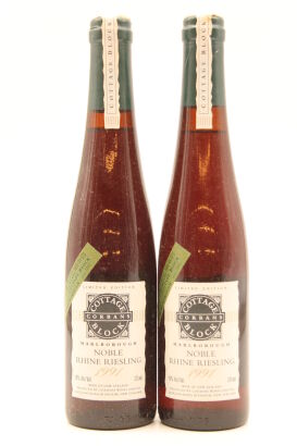 (2) 1991 Corbans Cottage Block Noble Rhine Riesling 375ml, Marlborough