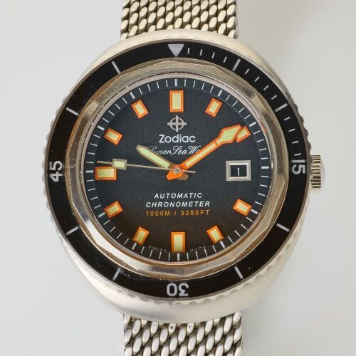 Stainless Steel, Zodiac Super Seawolf '68 Extreme Limited edition 53/82 Automatic Wristwatch, circa 2015
