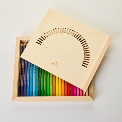 Rolex, Colouring Pencil Set & Sketchbook with Box - As new