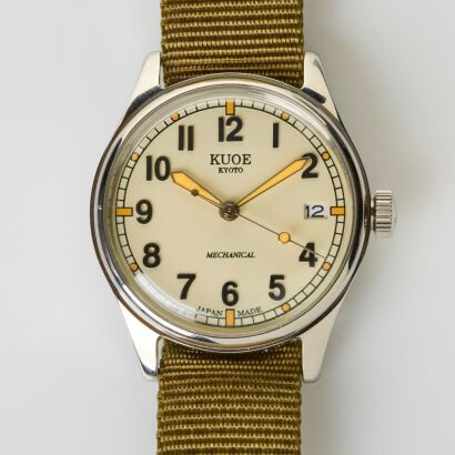 Stainless Steel, Kuoe Kyoto, Old Smith Automatic Wristwatch with Box and Paperwork, circa 2022-2024