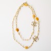 Chanel, 110cm Quartz / Faux Pearl Necklace with Box - 2