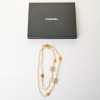 Chanel, 110cm Quartz / Faux Pearl Necklace with Box - 3