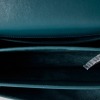 Saint Laurent, Dark Turquoise Grained Calfskin Medium Sunset Bag - 4