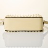 Valentino Garavani, Cream Patent Leather Rockstud Camera Bag, Size S - 3