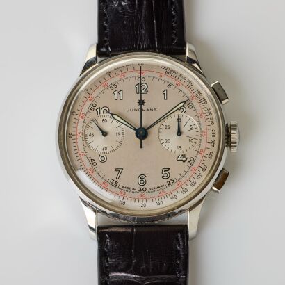 Stainless Steel, Junghans Chronograph 1951 Handaufzug Limited Edition Wristwatch, circa 2015