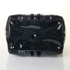 Gucci, Navy Patent Leather Horsebit Embossed Treasure Boston Bag - 3