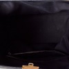 Gucci, Navy Patent Leather Horsebit Embossed Treasure Boston Bag - 4