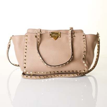 Valentino Garavani, Grey Rockstud 2-way Tote Bag