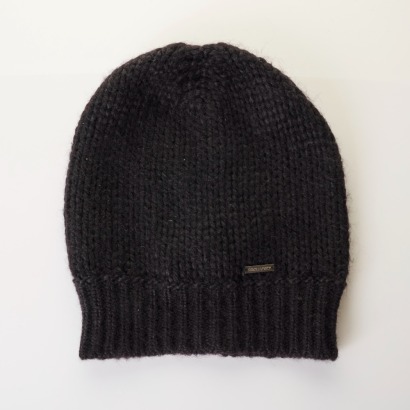 D-Squared2, 67% Mohair 28% Polyamide 7% Wool Black Knitted Beanie