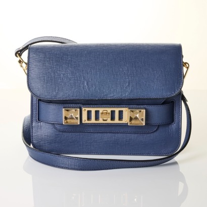 Proenza Schouler, Blue Leather PS11 Classic Bag