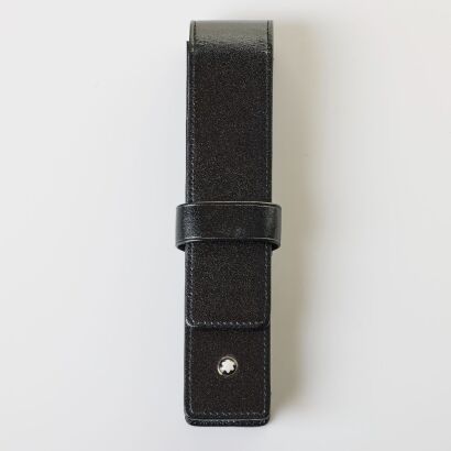 Montblanc, Black Siena Leather Pen Pouch MB14309 with Box