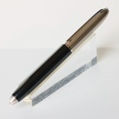 Louis Vuitton, Doc Rhodium Fountain Pen with Spare Cartridges, circa 2000's