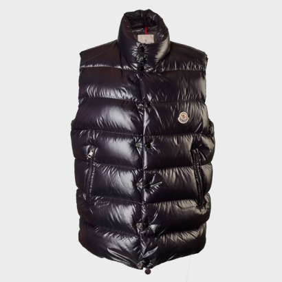 Moncler, Black Goosedown Puffer Gilet, Size 4 Moncler