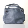 Bottega Veneta, Intrecciato Blue Leather Bag