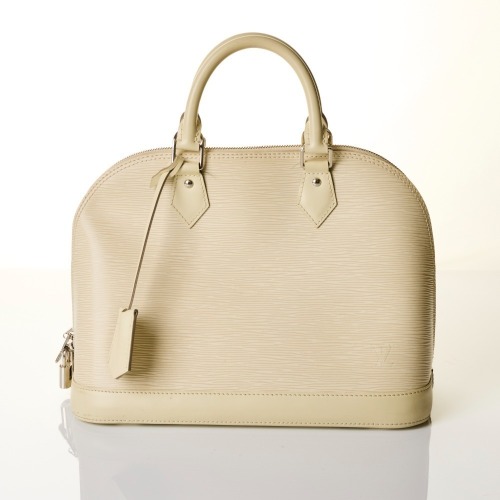 Louis Vuitton, Cream Epi Alma Bag, Size PM