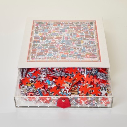 A Louis Vuitton, 200 Year Anniversary Jigsaw Puzzle with Box
