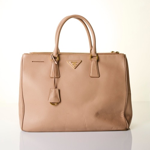 Prada, Cammeo Saffiano Lux Galleria Double Zip Tote Bag