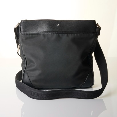 Montblanc, Black Nylon / Saffiano Crossbody Bag