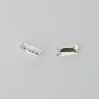 Loose, Two Baguette Cut Diamonds, 0.12cts Total Weight