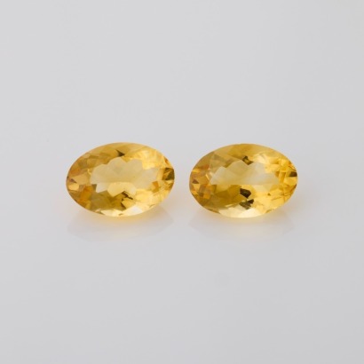 Loose Citrine Pair, 6.22cts Total Weight