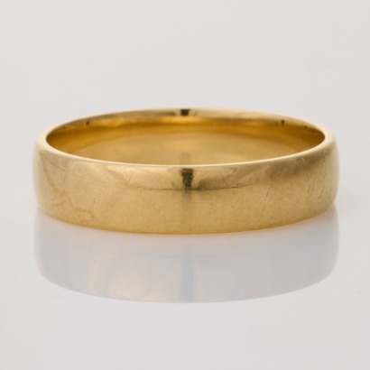 9ct Yellow Gold, 4.94mm Plain Band