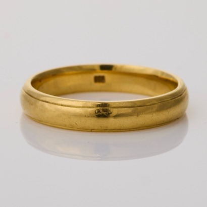18ct Yellow Gold, 3.6mm Plain Band