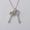 Tiffany & Co, 40cm Platinum Diamond Keys Necklace