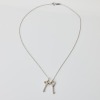 Tiffany & Co, 40cm Platinum Diamond Keys Necklace - 2
