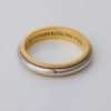 Tiffany & Co, Platinum /1 8ct Yellow Gold, 'Together Collection' Millgrain Band - 2