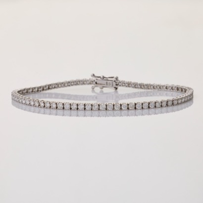 Browns, 18ct White Gold, 3.02ct Diamond Tennis Bracelet