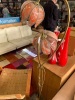 A Brass Tulip Lead Light Standard Lamp - 3