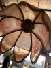 A Brass Tulip Lead Light Standard Lamp - 4