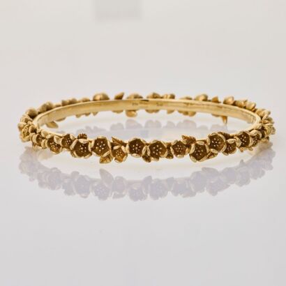 9ct Yellow Gold, Karen Walker Bangle