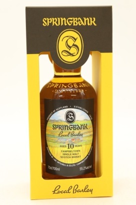 (1) Springbank Local Barley 10 Year Old Single Malt Scotch Whisky, Campbeltown, 55.2% ABV (Bere Barley from Clochkiel Farm (Peninsula, Kintyre)) (GB)