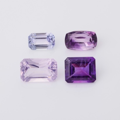 Parcel of Loose, Amethysts / 3.89ct Lilac Kunzite Gemstones