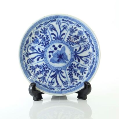 A Chinese Early 18th Century Blue and White Saucer