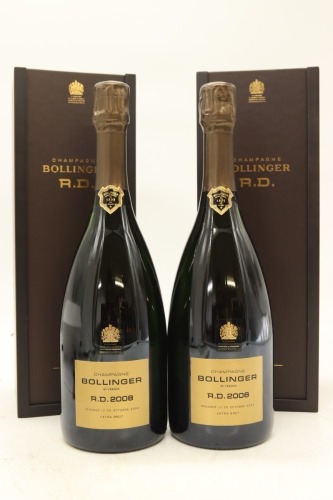 (2) 2008 Bollinger R.D. Extra Brut, Champagne [RP98] (GB)