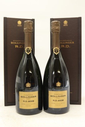 (2) 2008 Bollinger R.D. Extra Brut, Champagne [RP98] (GB)