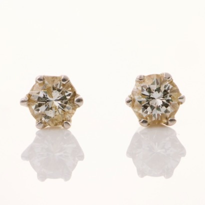 14ct White Gold, 0.38ct Diamond Stud Earrings