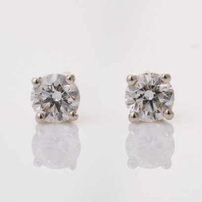 Tiffany & Co, Platinum, 0.46ct Diamond Stud Earrings