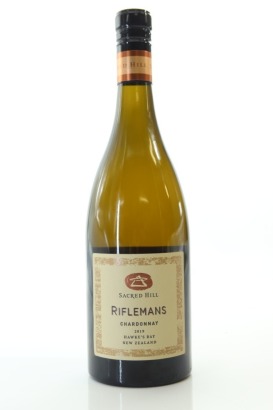 (1) 2019 Sacred Hill Riflemans Chardonnay, Hawke's Bay [JR17]