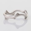 Christian Dior, 18ct White Gold, Bois de Rose 0.11ct Diamond Ring with Box, Size 51 / K 1/2
