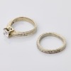 19ct White Gold, 0.75ct Canadian Diamond / 0.34ct Diamond Ring set - 2
